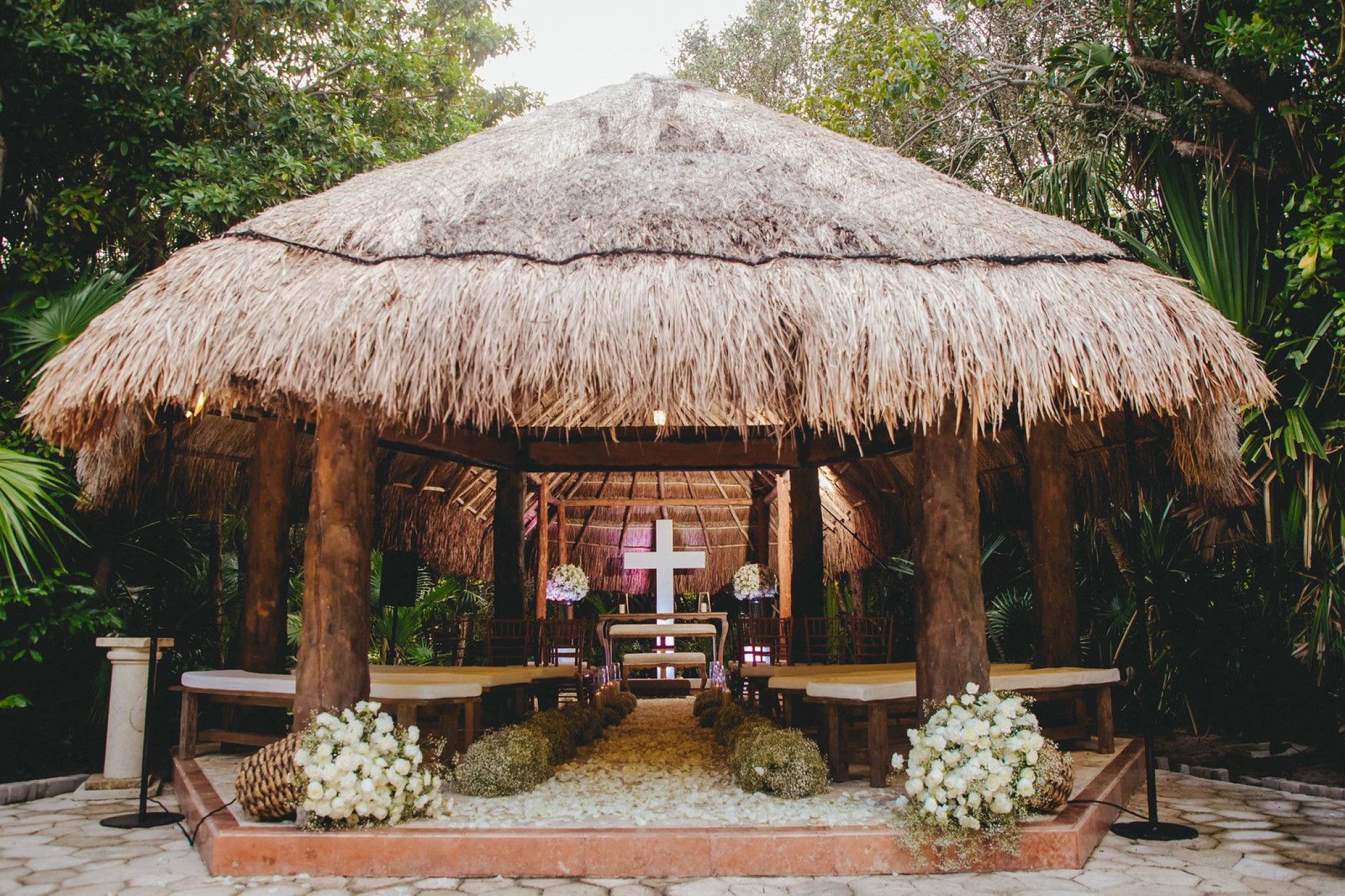 Our Lady of Izamal Catholic Chapel wedding venue at Dreams Sapphire Resort & Spa