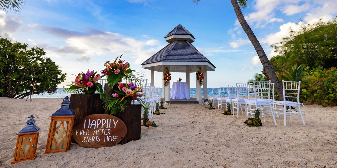 Beach Gazebo wedding venue at Royalton Grenada