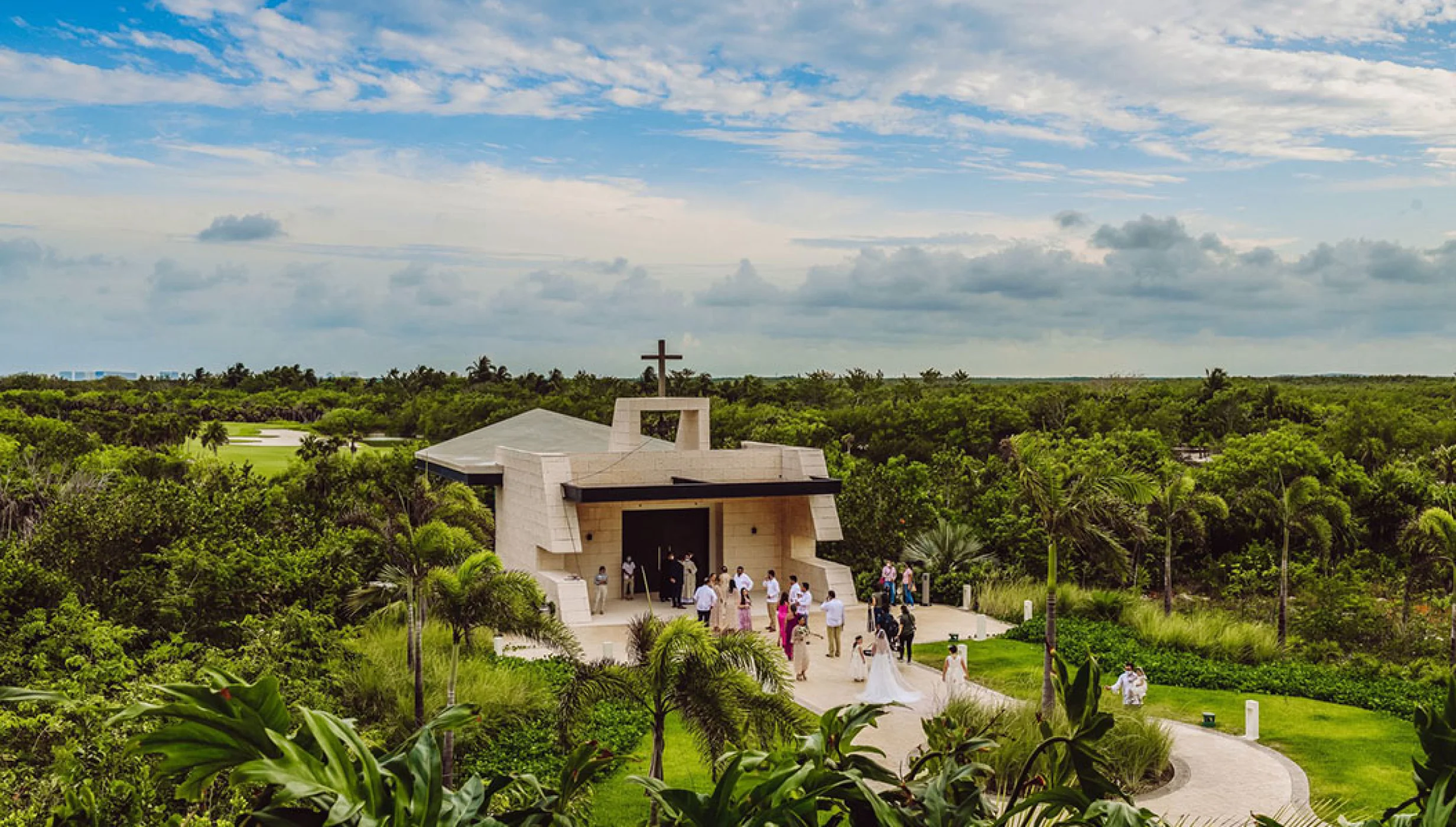 Gardenview Chapel wedding venue at Atelier Playa Mujeres 