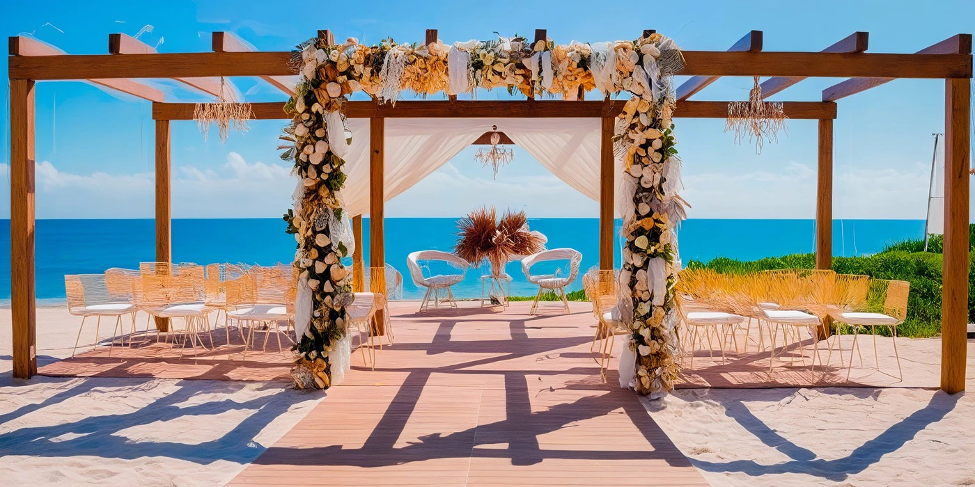 Vista Del Mar Pergola and Terrace wedding venue at Dreams Sapphire Resort & Spa