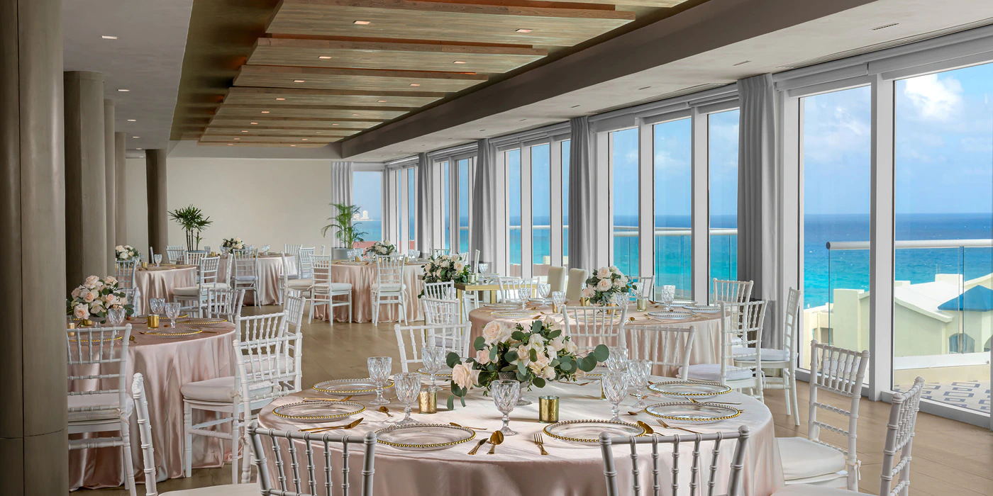 Ballroom wedding venue at Hilton Cancun Mar Caribe All-Inclusive Resort
