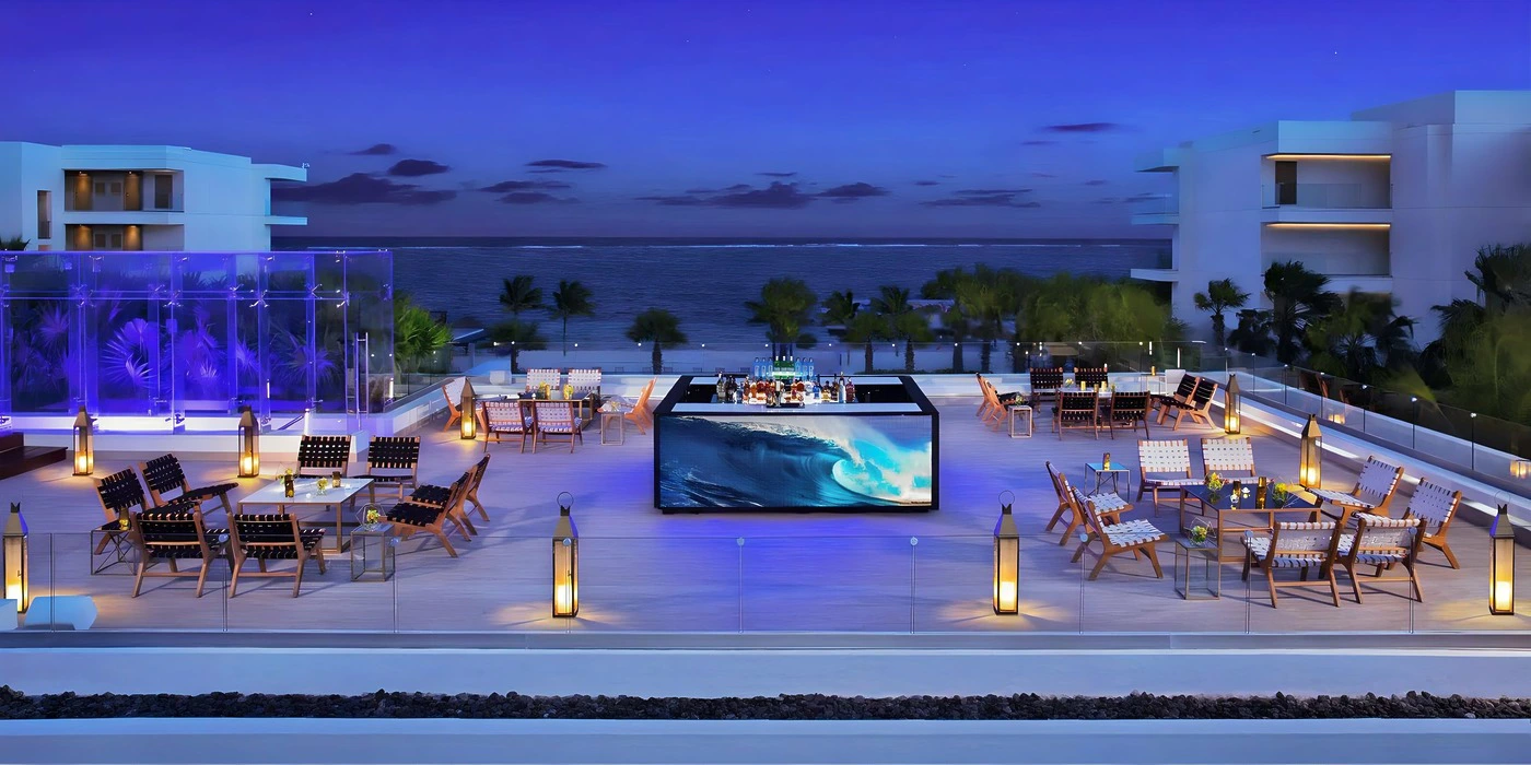 Purple Rooftop Loungs