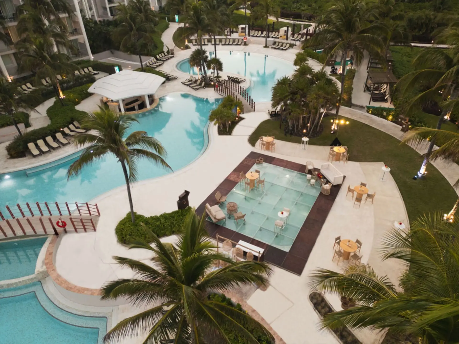 Tequila Pool Terrace wedding venue at Dreams Jade Resort & Spa