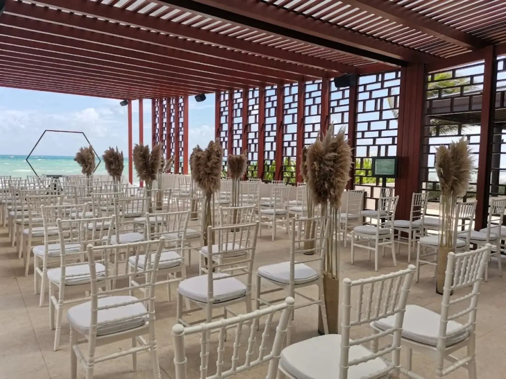 Pergola wedding venue at Dreams Jade Resort & Spa