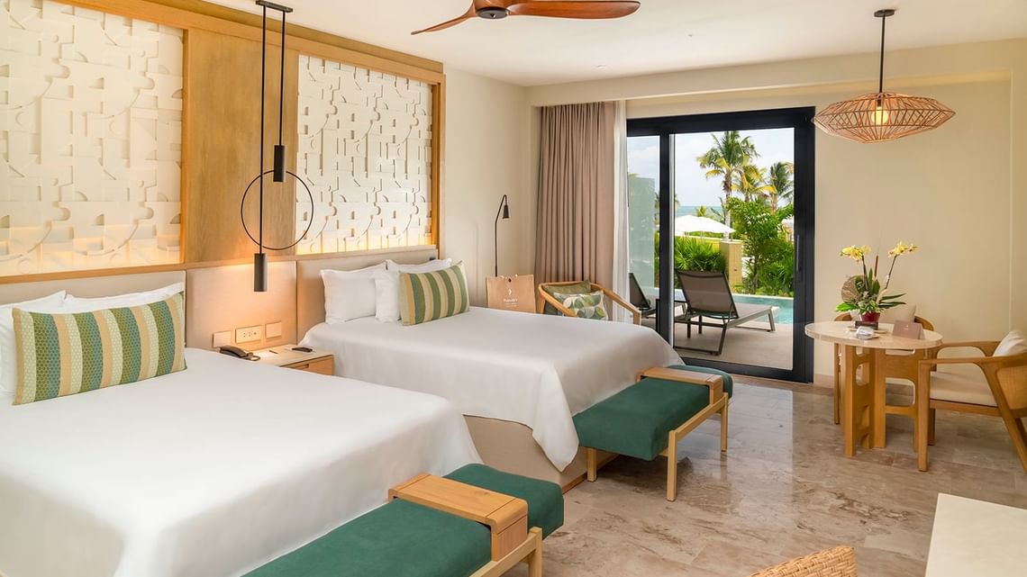 Serenity Club Junior Suite Partial Ocean View Swim Out 2 Queens