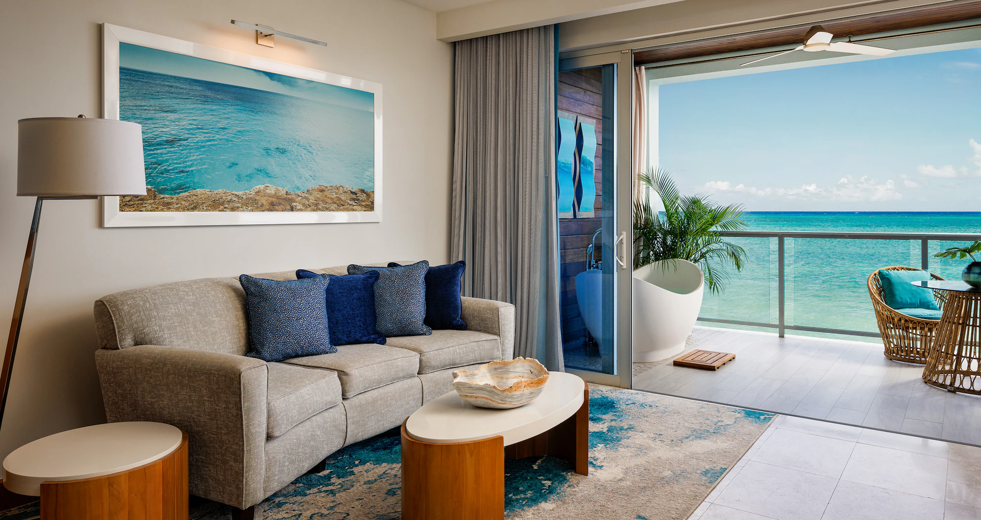 Beachfront Millionaire One-Bedroom Butler Suite w/ Outdoor Tranquility Soaking Tub