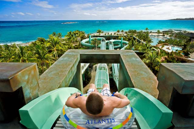 The new, unprecedented 63-acre waterscape, AQUAVENTURE, the centerpiece of Atlantis' recent billion-dollar development. This addition positions Atlantis as one of the largest water-themed attraction in the world, containing over twenty million gallons of water. This non-stop water experience, consists of thrilling new water slides, a mile-long river ride with high intensity rapids and wave surges, and never-before-seen special effects that add an extreme level of excitement to the overall experience, delivering a sensory journey unlike any other.