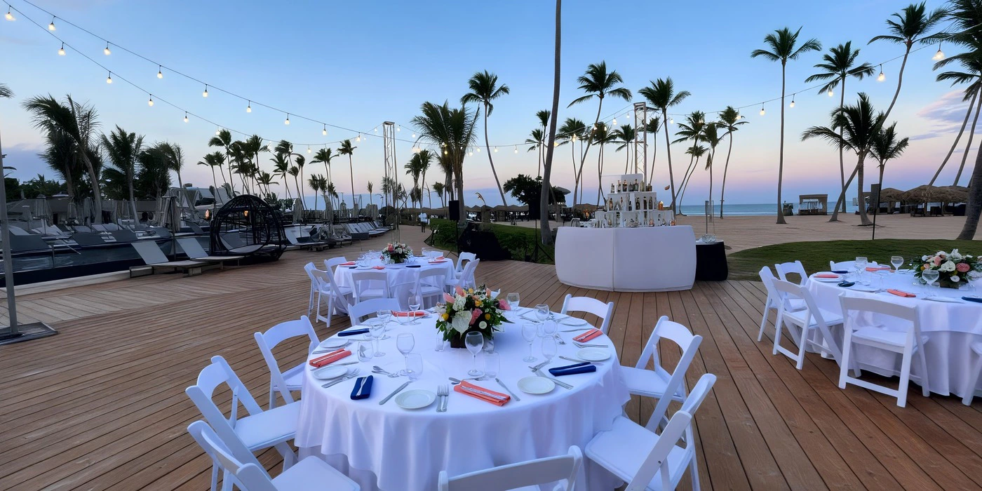 Main Pool wedding venue at Secrets Tides Punta Cana