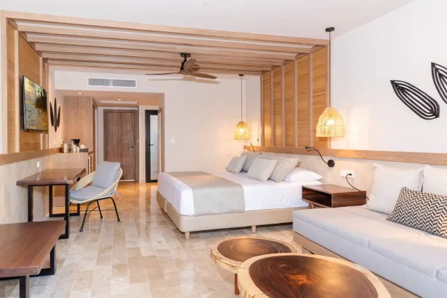 Ocean Front Deluxe Junior Suite King at Bahia Principe Explore Akumal 