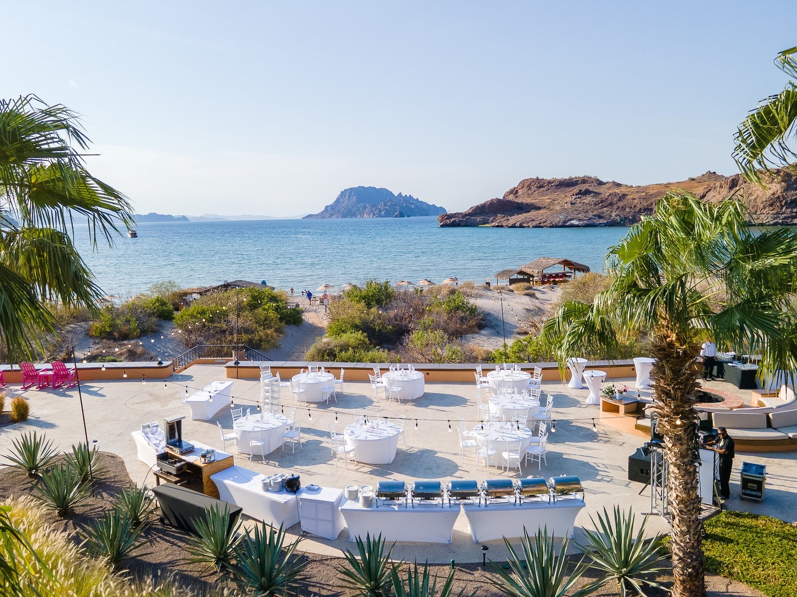 Firepit Terrace wedding venue at Villa del Palmar Resort & Spa at the Islands of Loreto
