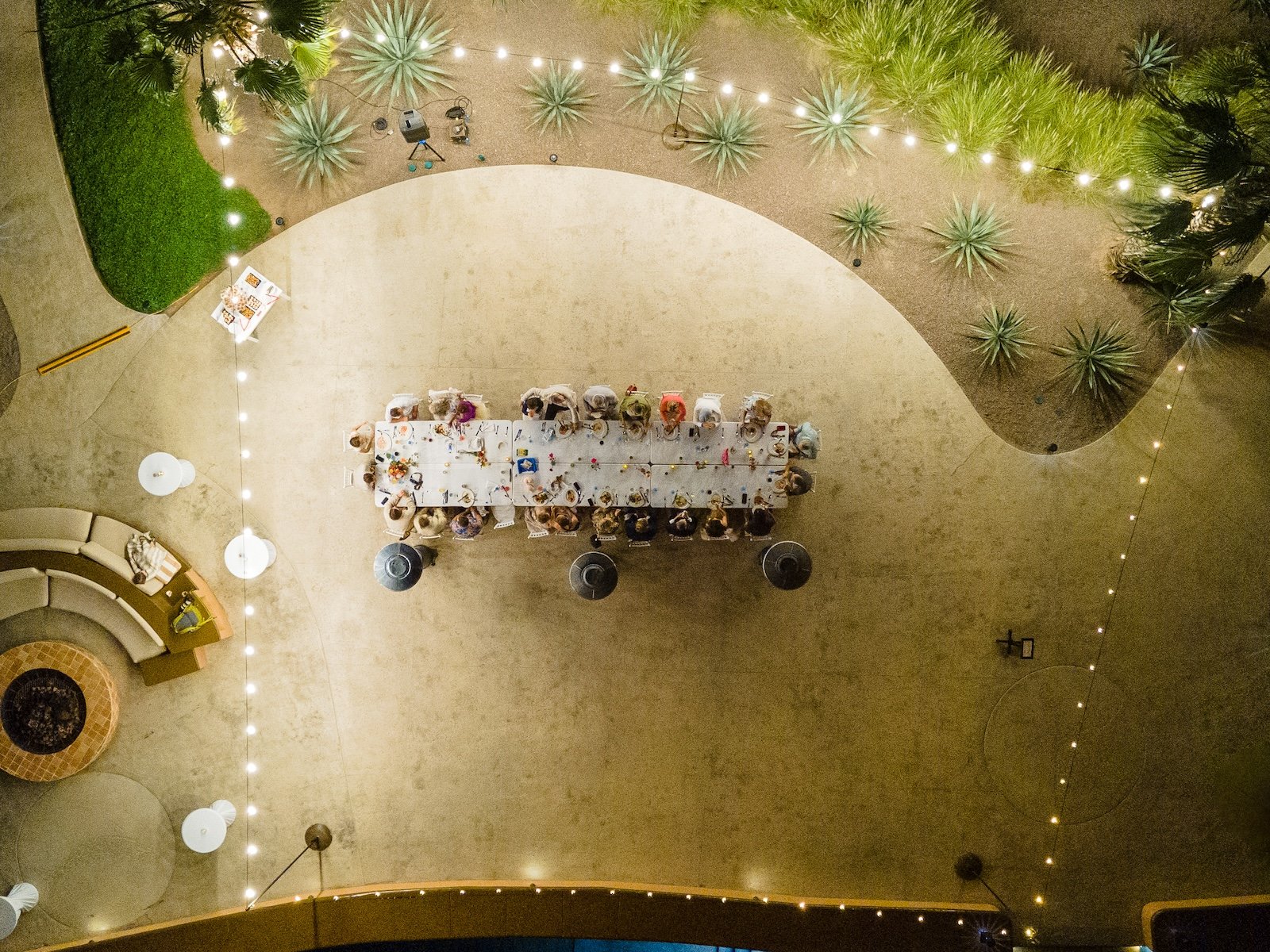 Intimate Fire Pit wedding venue at Villa del Palmar Resort & Spa at the Islands of Loreto