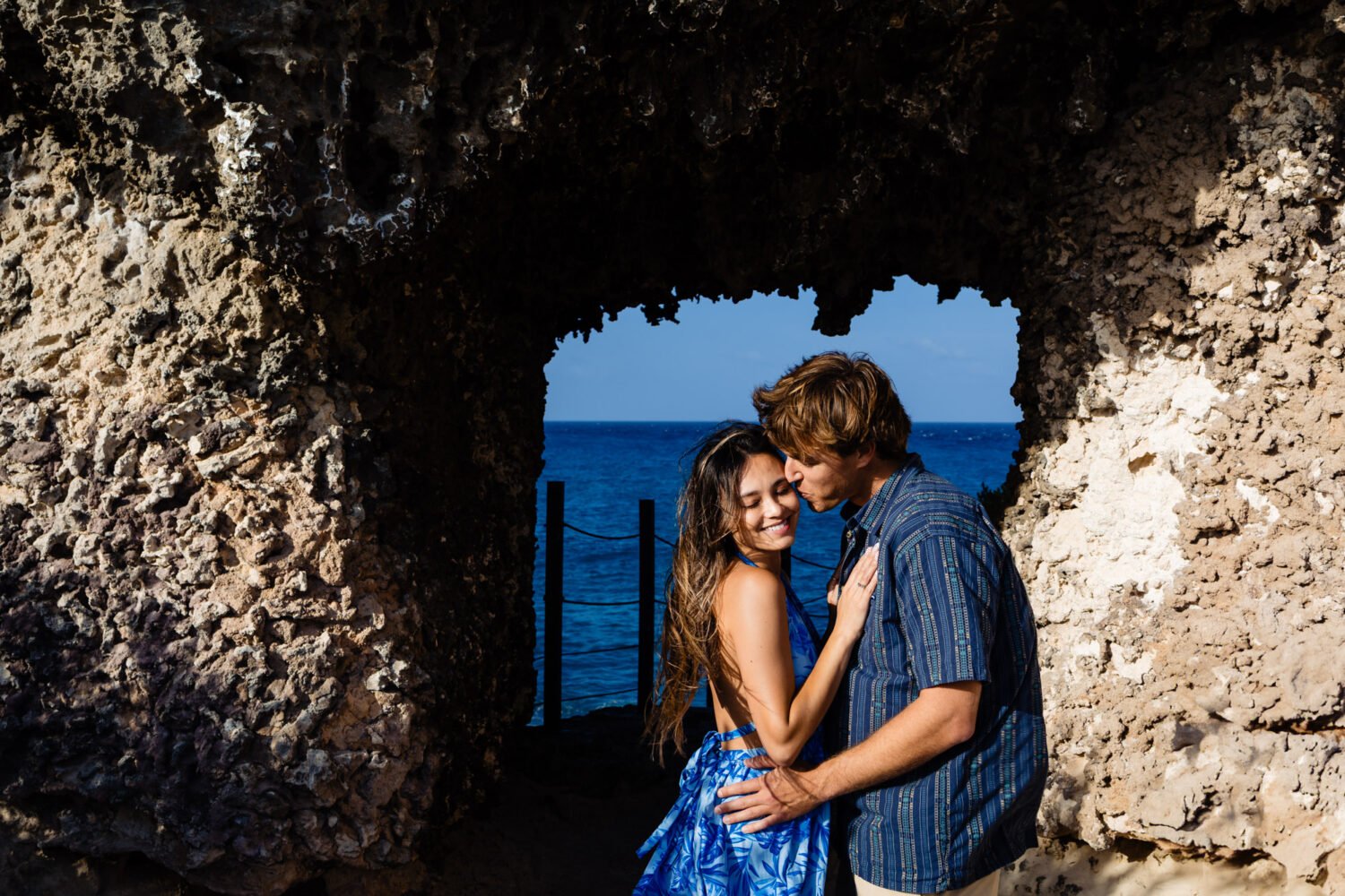 Couple arriving at a luxury hotel