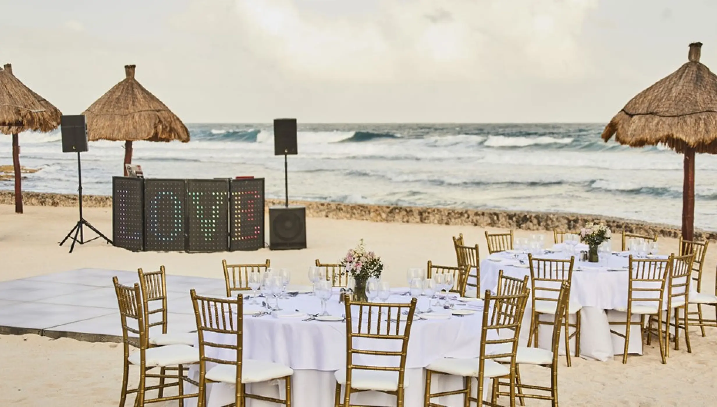 Bar del Mar Beach wedding venue at Bahia Principe Escape Sian Ka'an
