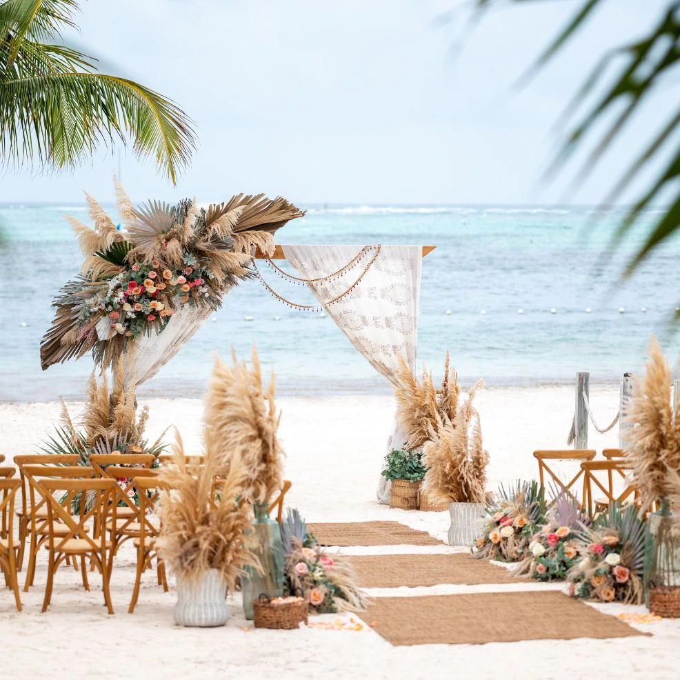 Beach wedding venue at Lopesan Caoba Lagoon Resort, Spa & Casino