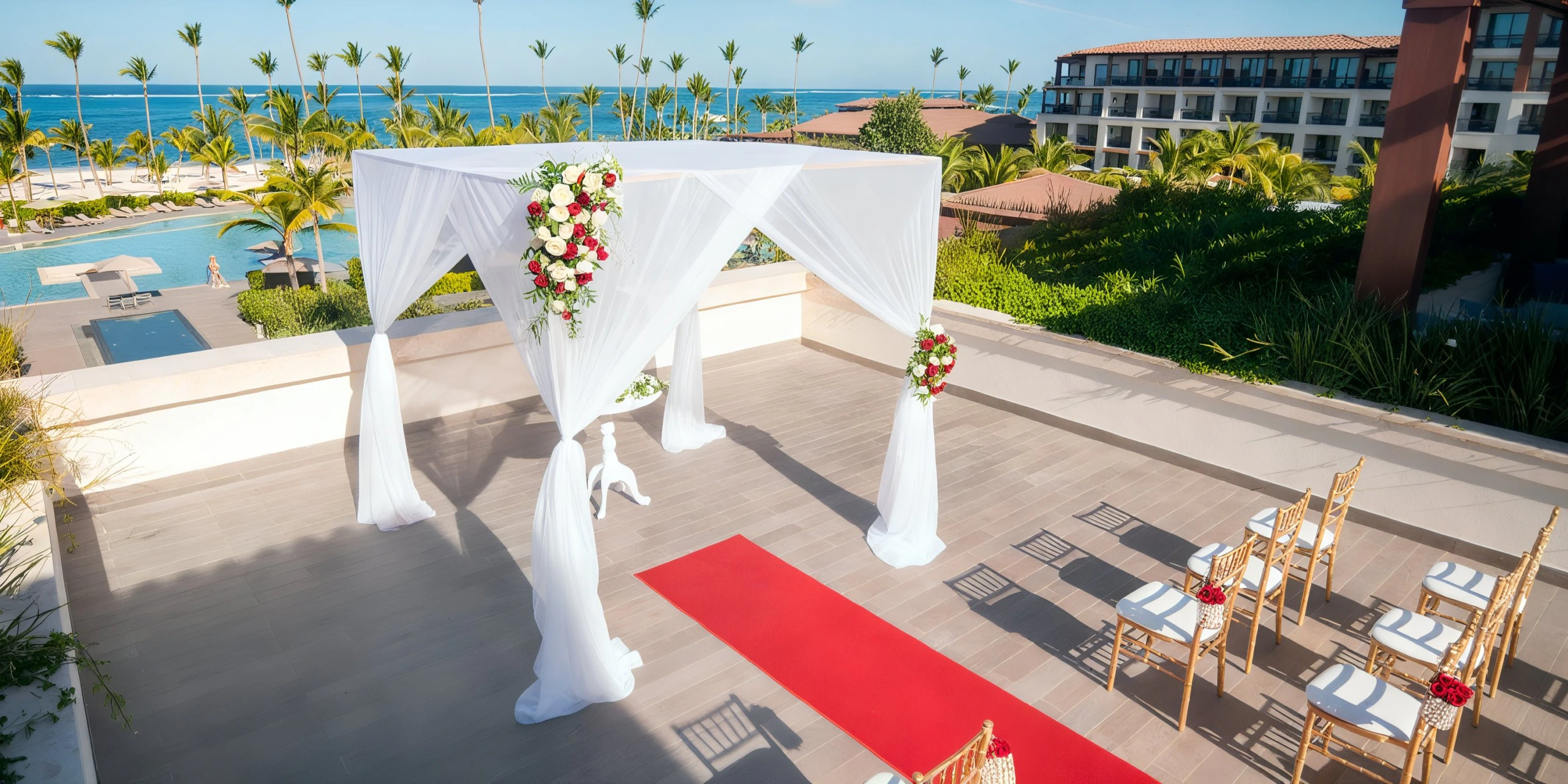Rooftop Terrace wedding venue at Lopesan Splash Cove Resort, Spa & Casino