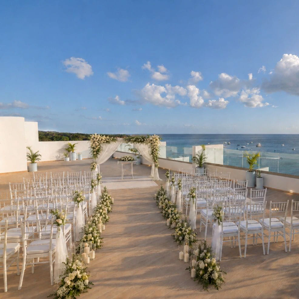 Sky Terrace wedding venue at Royalton Vessence Barbados