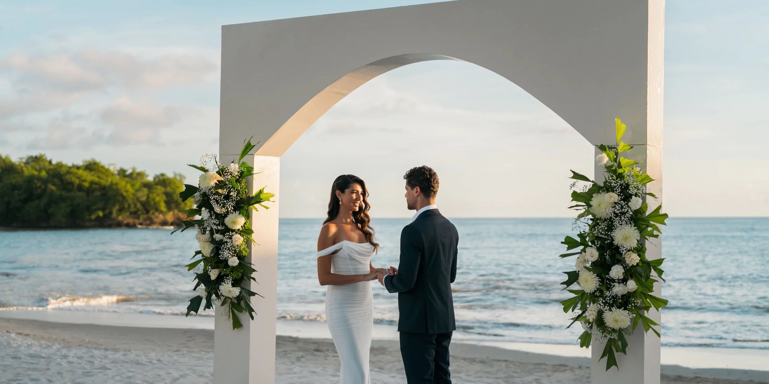 Beach wedding venue at Secrets St. Lucia