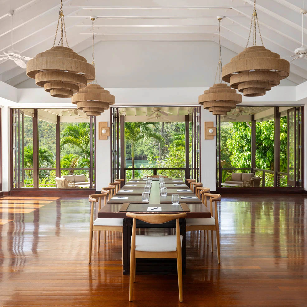 The Boudreau Room wedding venue at Zoetry Marigot Bay St. Lucia