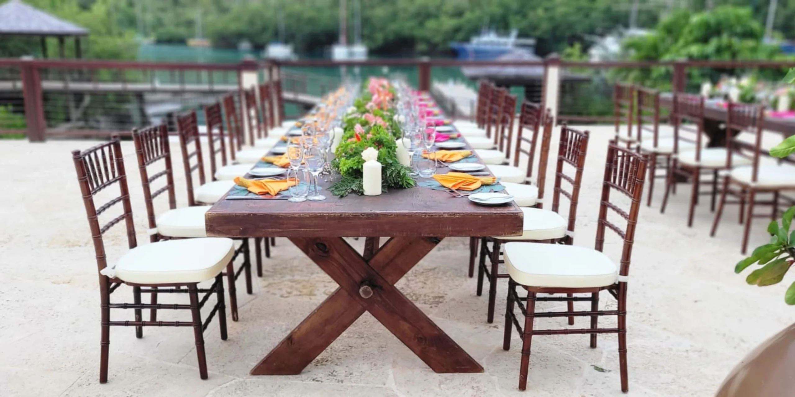 The Boudreau Terrace wedding venue at Zoetry Marigot Bay St. Lucia