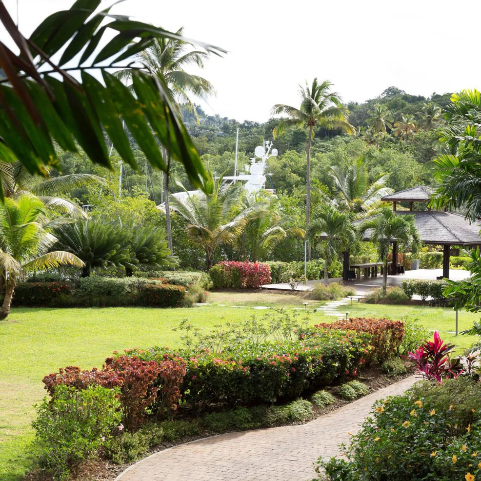 Palm Pavillion Garden wedding venue at Zoetry Marigot Bay St. Lucia