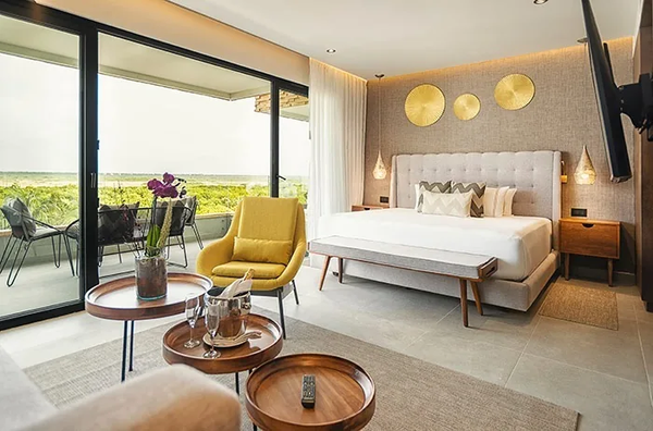 Junior Suite at The Fives Oceanfront Puerto Morelos