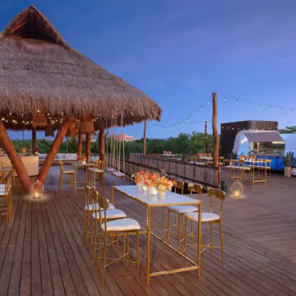 Amber Bar & VIvid Bites wedding venue at Hyatt Vivid Cancun