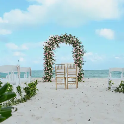 Beach wedding venue at Catalonia Grand Costa Mujeres All Suites & Spa