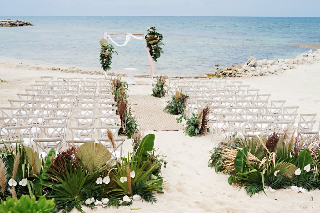Beach wedding venue at Ventus at Marina El Cid Spa and Beach Resort 