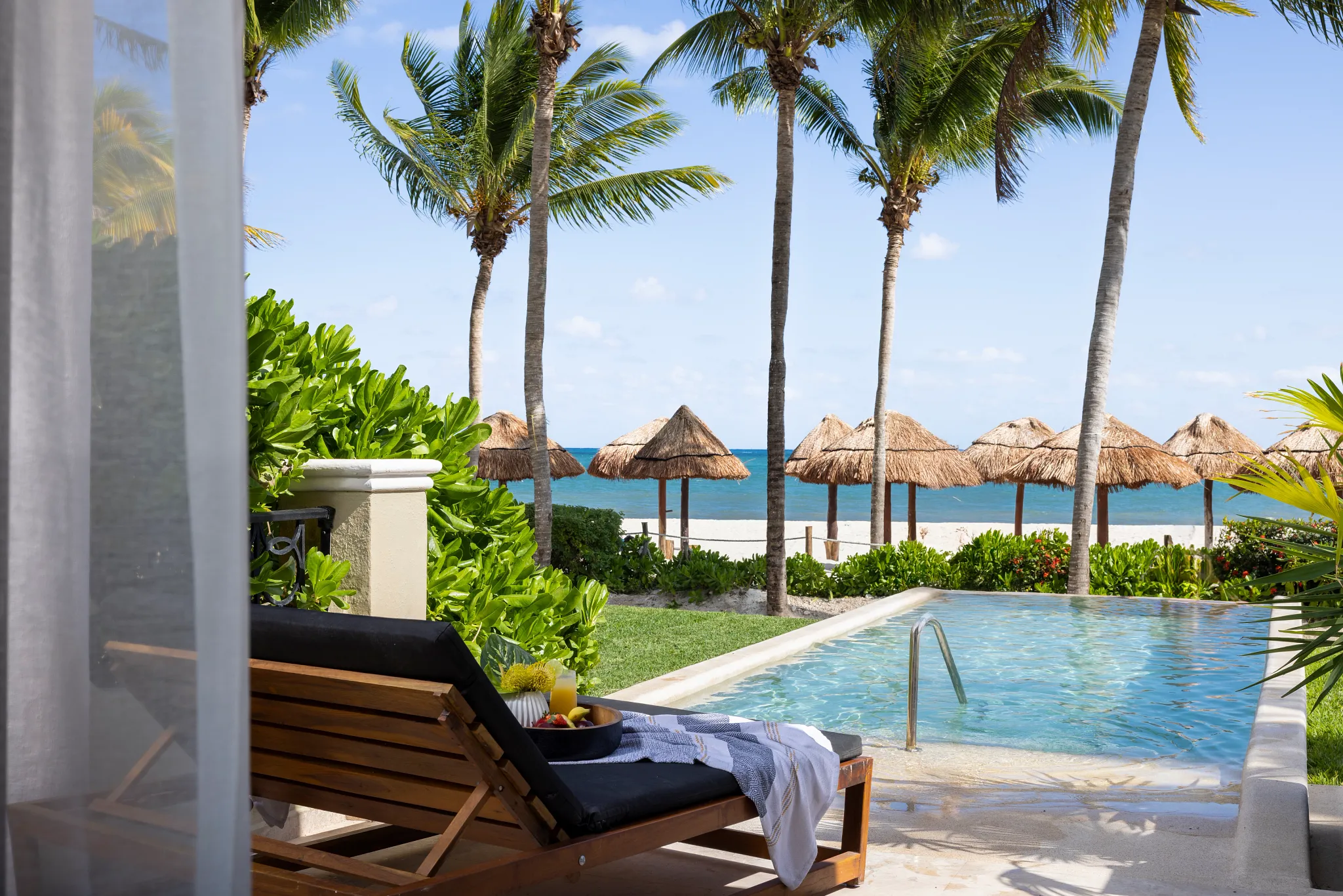 Club Level Junior Suite Oceanfront Private Pool King at Hyatt Zilara Riviera Maya