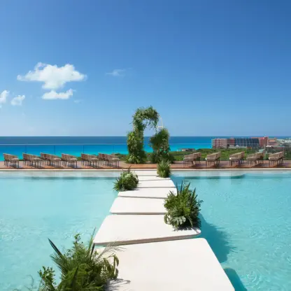 Cobalt Rooftop Deck wedding venue at Hyatt Vivid Cancun