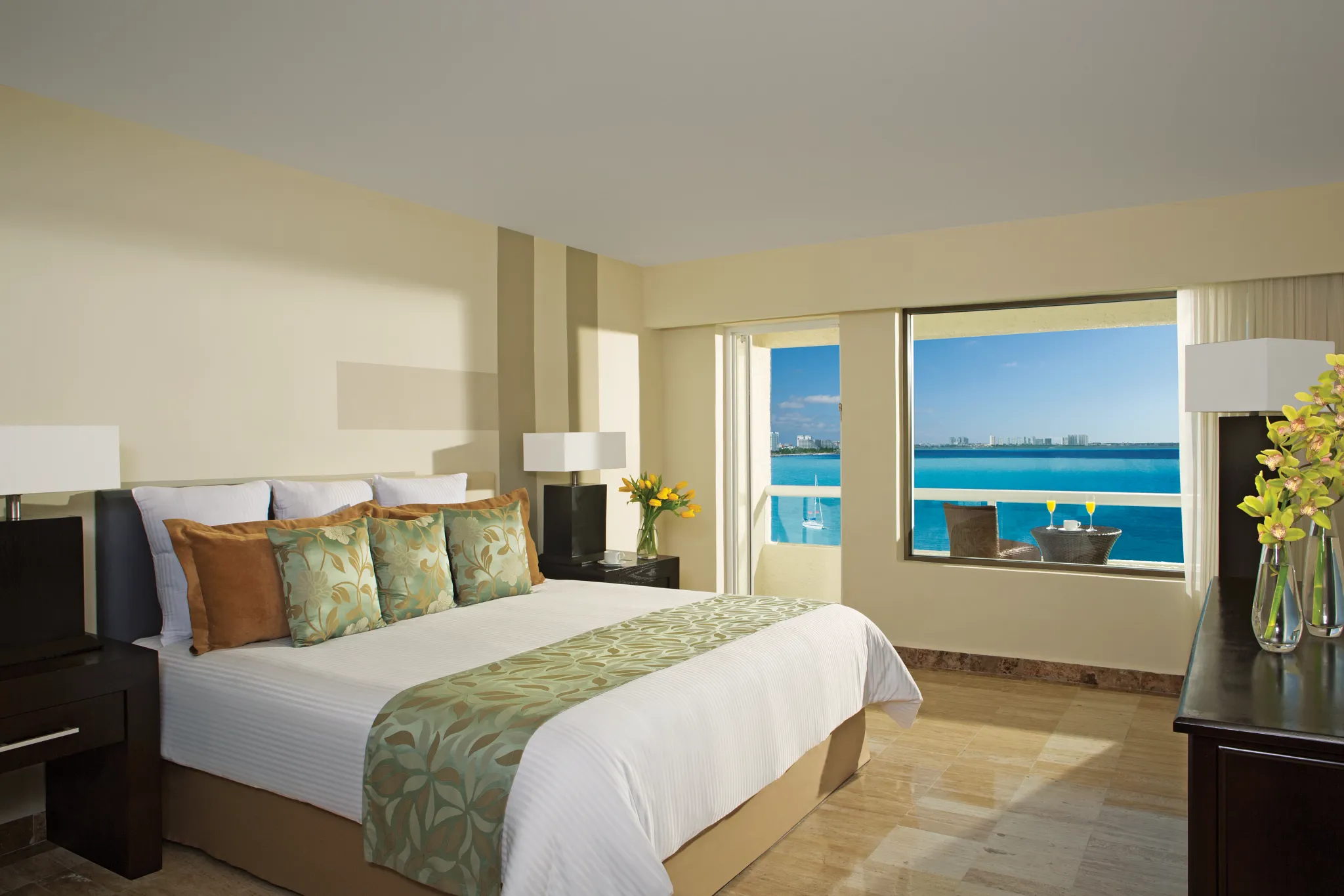 Deluxe Ocean Front with Balcony at Dreams Sands Cancun Resort & Spa