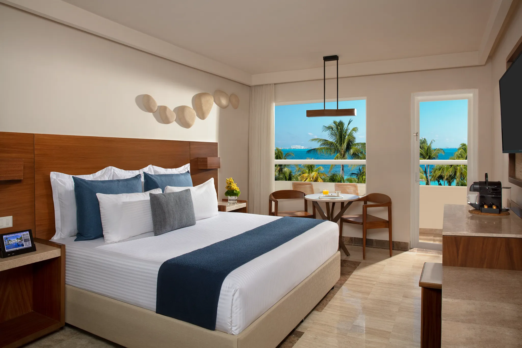 Deluxe Partial Ocean View with Balcony at Dreams Sands Cancun Resort & Spa