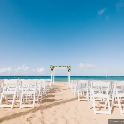 Beach wedding venue at Excellence Carmen