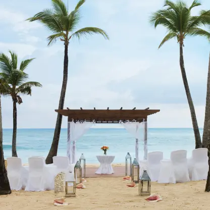 Beach Gazebo wedding venue at Excellence Carmen