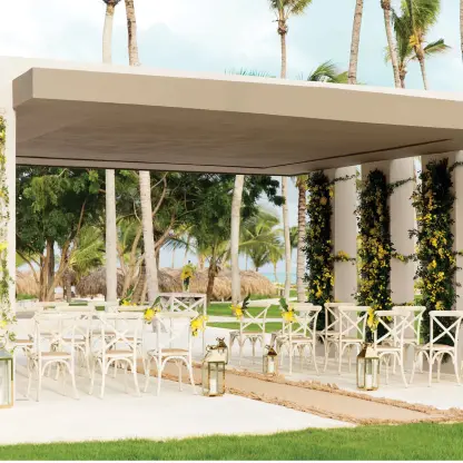Stone Gazebo wedding venue at Excellence Carmen