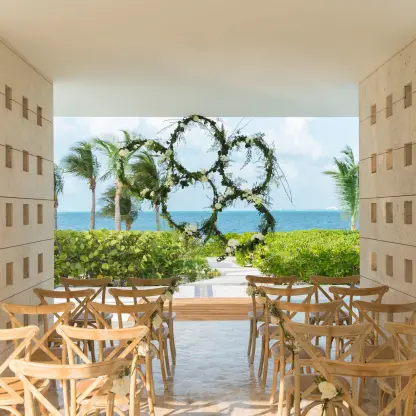 Stone Gazebo wedding venue at Excellence Playa Mujeres