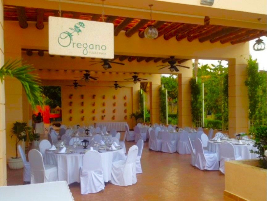 Oregano Restaurant wedding venue at Excellence Riviera Cancun
