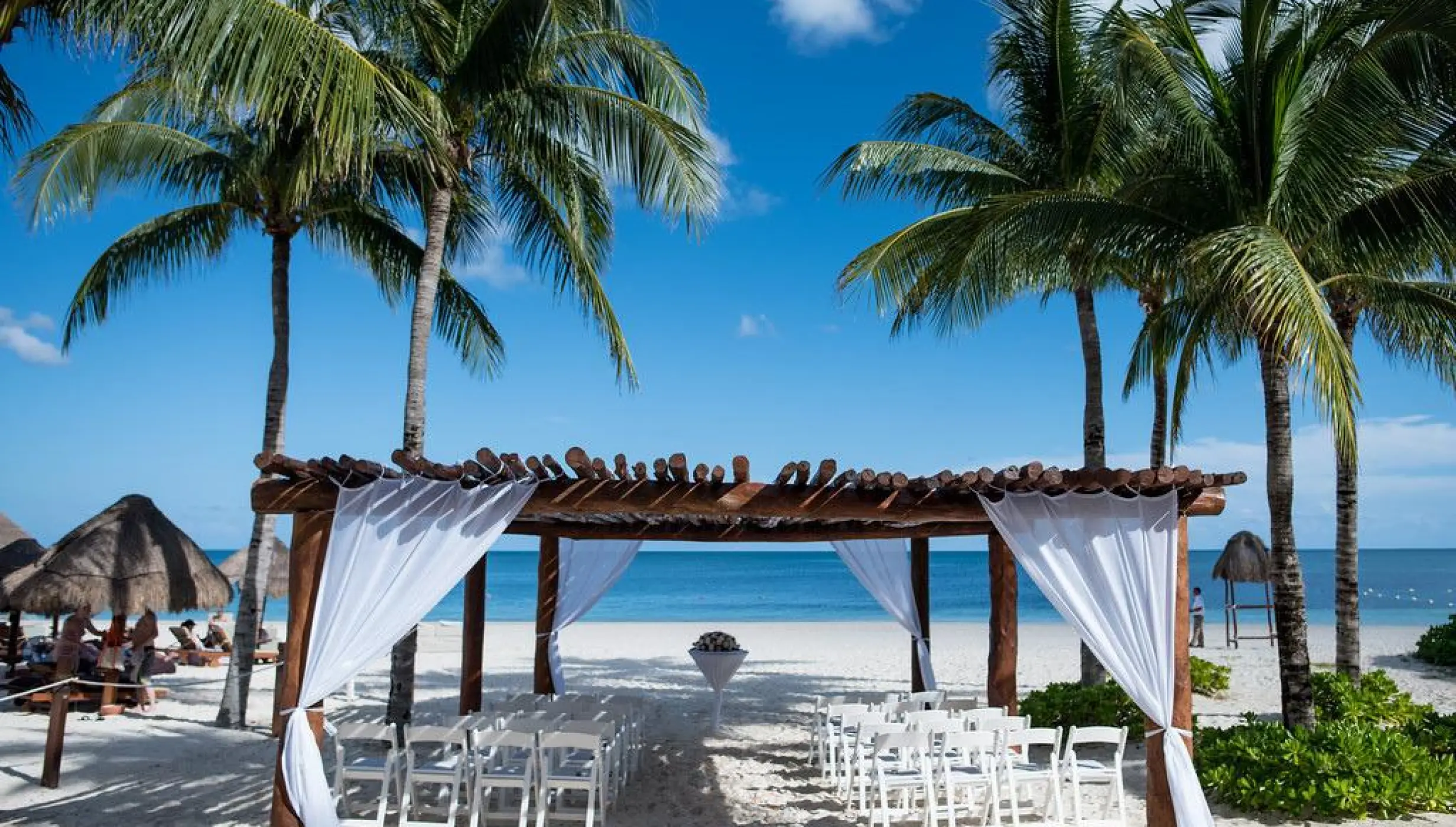 Beach Gazebo wedding venue at Excellence Riviera Cancun