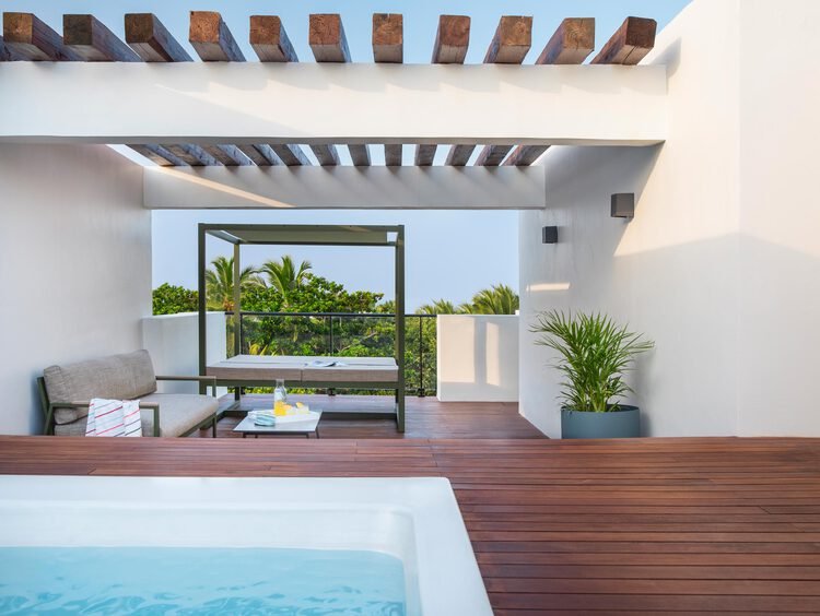 Excellence Club Two Story Rooftop Terrace Suite with Plunge Pool at Finest Punta Cana