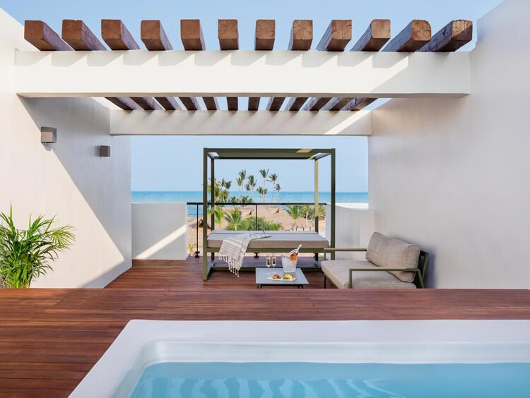 Excellence Club Two Story Rooftop Terrace Suite with Plunge Pool Ocean View at Finest Punta Cana