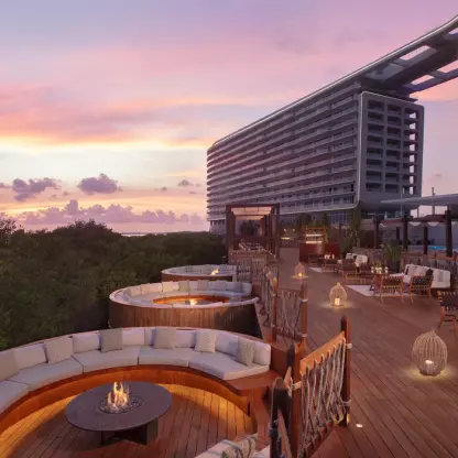 Fire Pits wedding venue at Hyatt Vivid Cancun