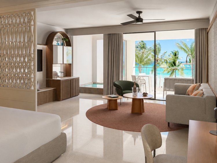 Excellence Club Beachfront Honeymoon Suite at Finest Riviera Cancun