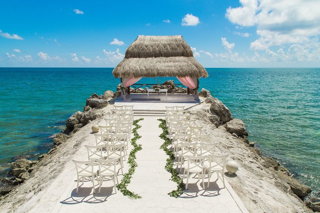 Ocean Pier Pavilion wedding venue at Ventus at Marina El Cid Spa and Beach Resort 