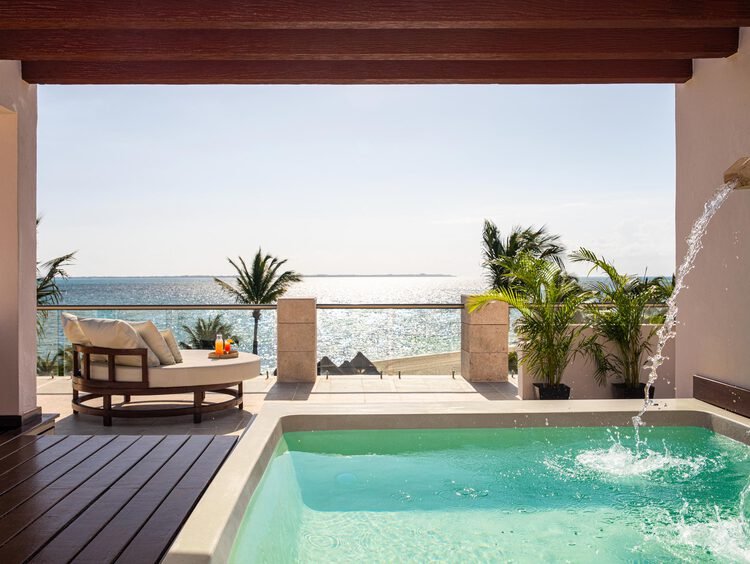 Imperial Suite Two-Story Rooftop Terrace with Plunge Pool at Excellence Playa Mujeres