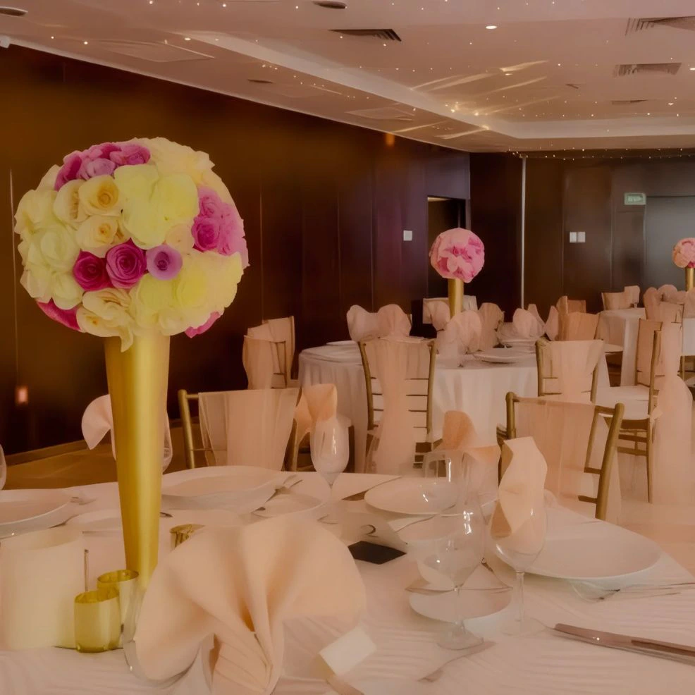 Ballroom wedding venue at Krystal Grand Cancun