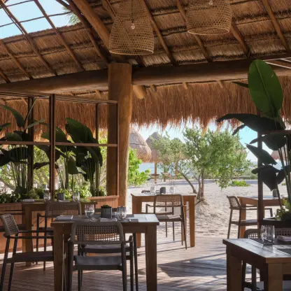 Las Olas Restaurant wedding venue at Excellence Coral Playa Mujeres