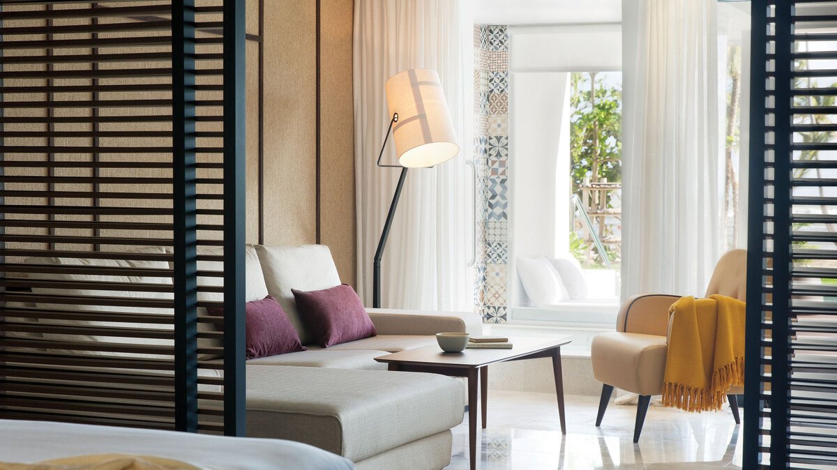Excellence Club Beachfront Honeymoon Two-Story Rooftop Terrace Suite with Plunge Pool at Excellence Carmen
