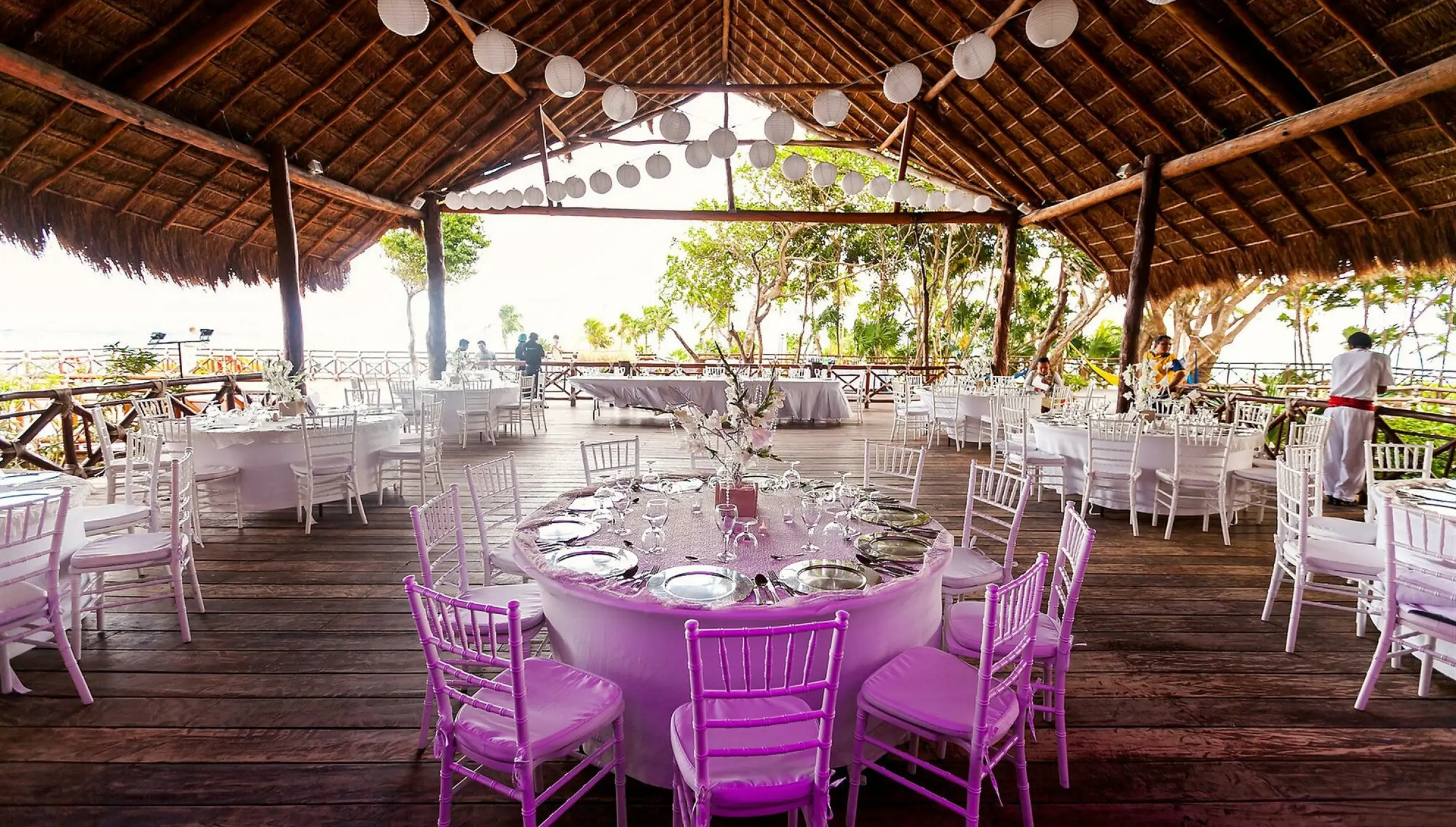 Beach Club Deck wedding venue at Occidental at Xcaret Destination