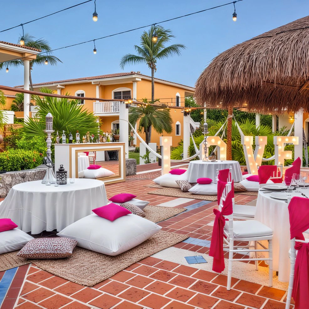 Maya Lounge wedding venue at Ocean Maya Royale