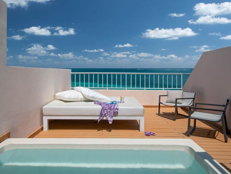 Excellence Club Two-Story Rooftop Terrace Suite Ocean Front at Excellence Riviera Cancun